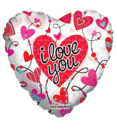 heart shaped i love you mylar balloon to philippines