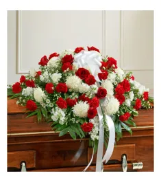 Red and White Flowers  Send to Philippines