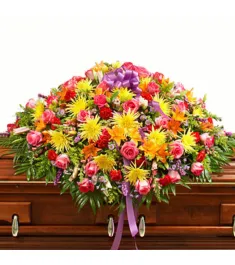 Cheerful Bliss Casket Spray  Send to Philippines