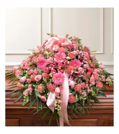 Lavishly Pink Casket Spray  Send to Philippines