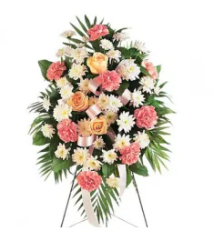 Pink,White,Cream, and Green Flowers  Send to Philippines