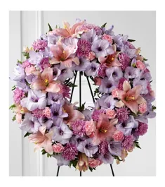 Shades of Lavender Wreath  Send to Philippines