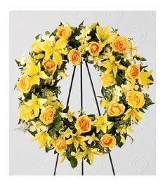 Yellow Radiance Wreath  Send to Philippines