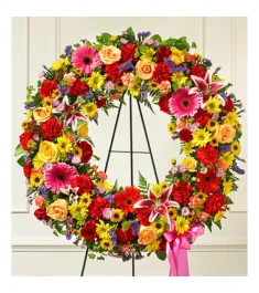 Beautiful Blooms Wreath  Send to Philippines