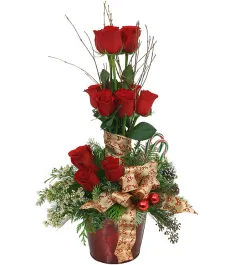 ​Christmas Rose Topiary Send to Philippines