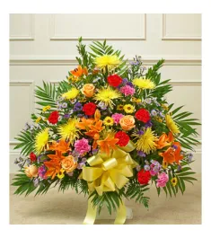 lilies,Aromatic Roses,Delicate Carnations Basket  Send to Philippines