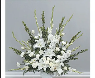 White Sympathy Arrangement  Send to Philippines