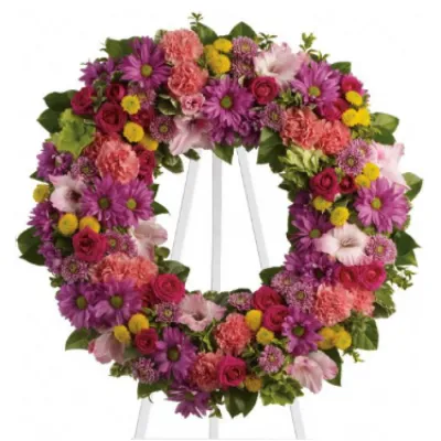 Bright Summery Wreath  Send to Philippines