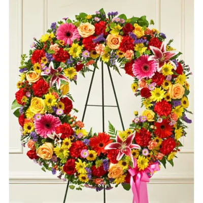 Beautiful Blooms Wreath  Send to Philippines