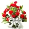 20 Premium Carnations and 2 White long lilies