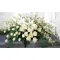 White Tribute Casket Flowers  Send to Philippines